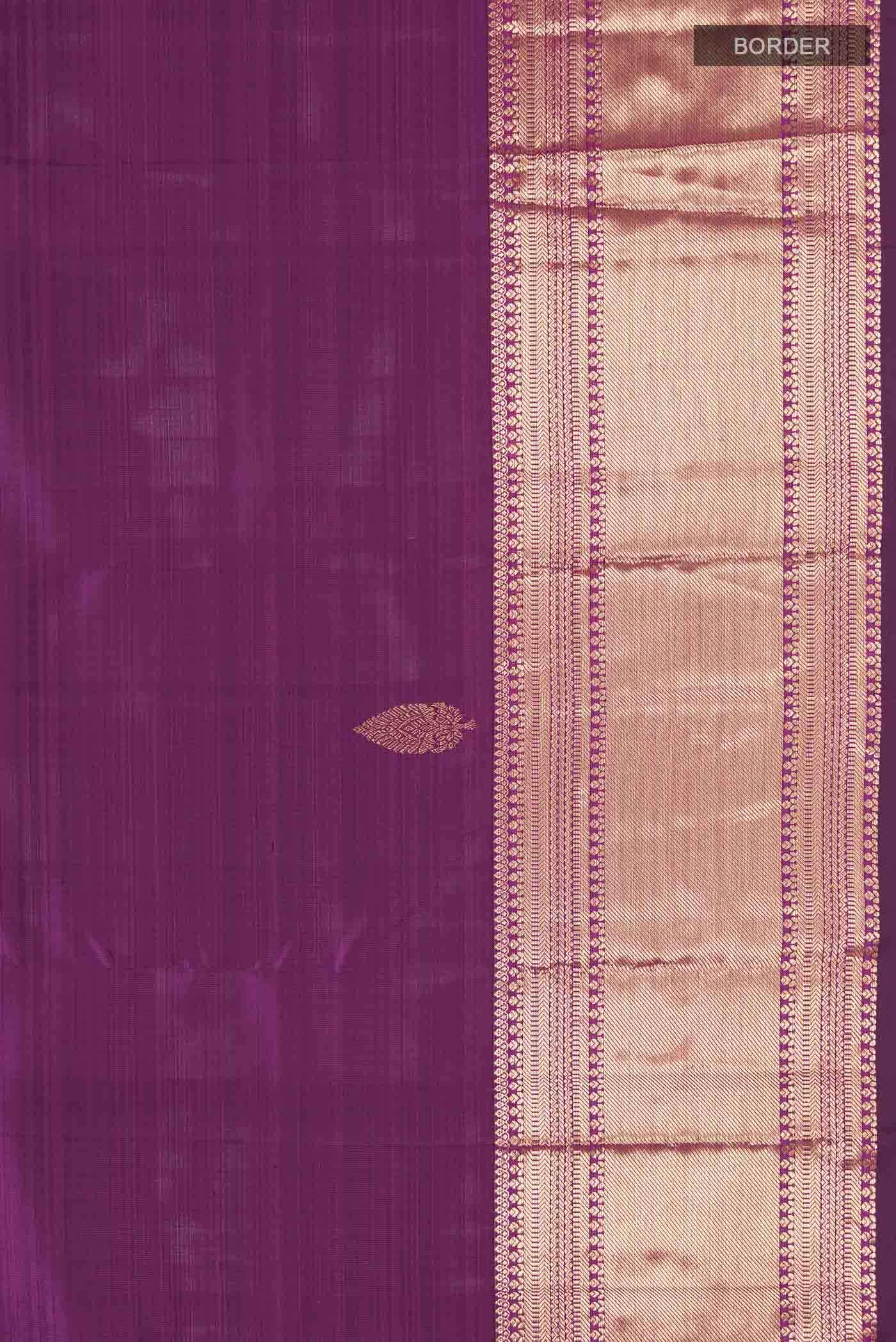 Purple Kanchipuram Silk Saree