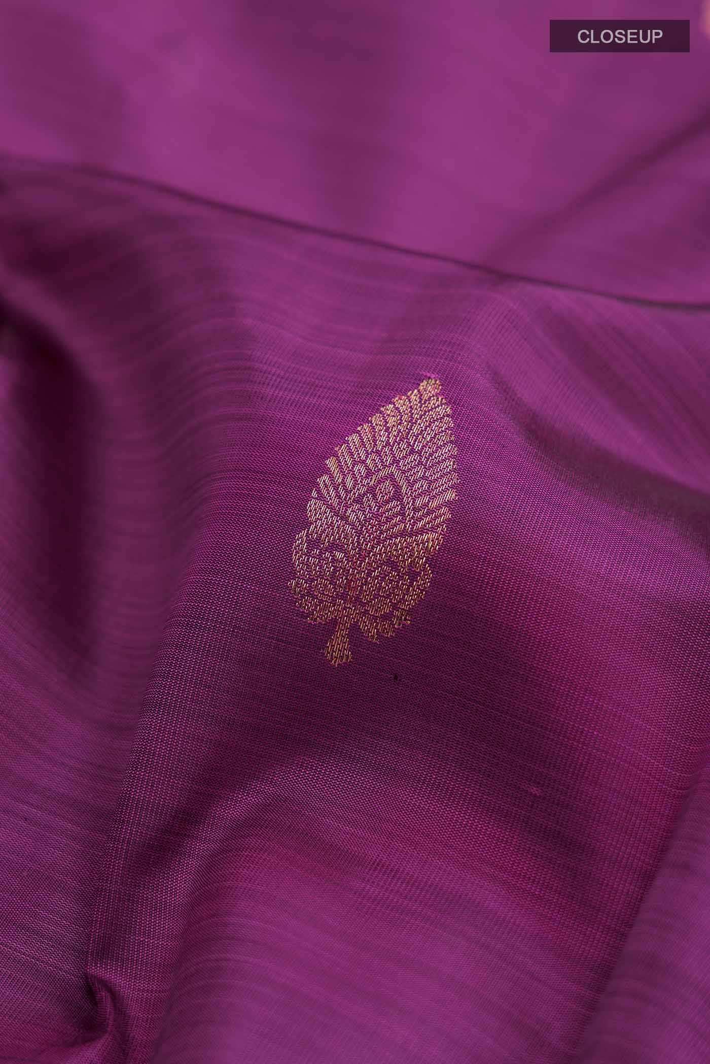 Purple Kanchipuram Silk Saree