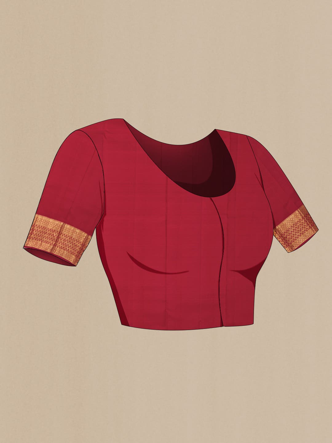 Red Kanchipuram Silk Saree