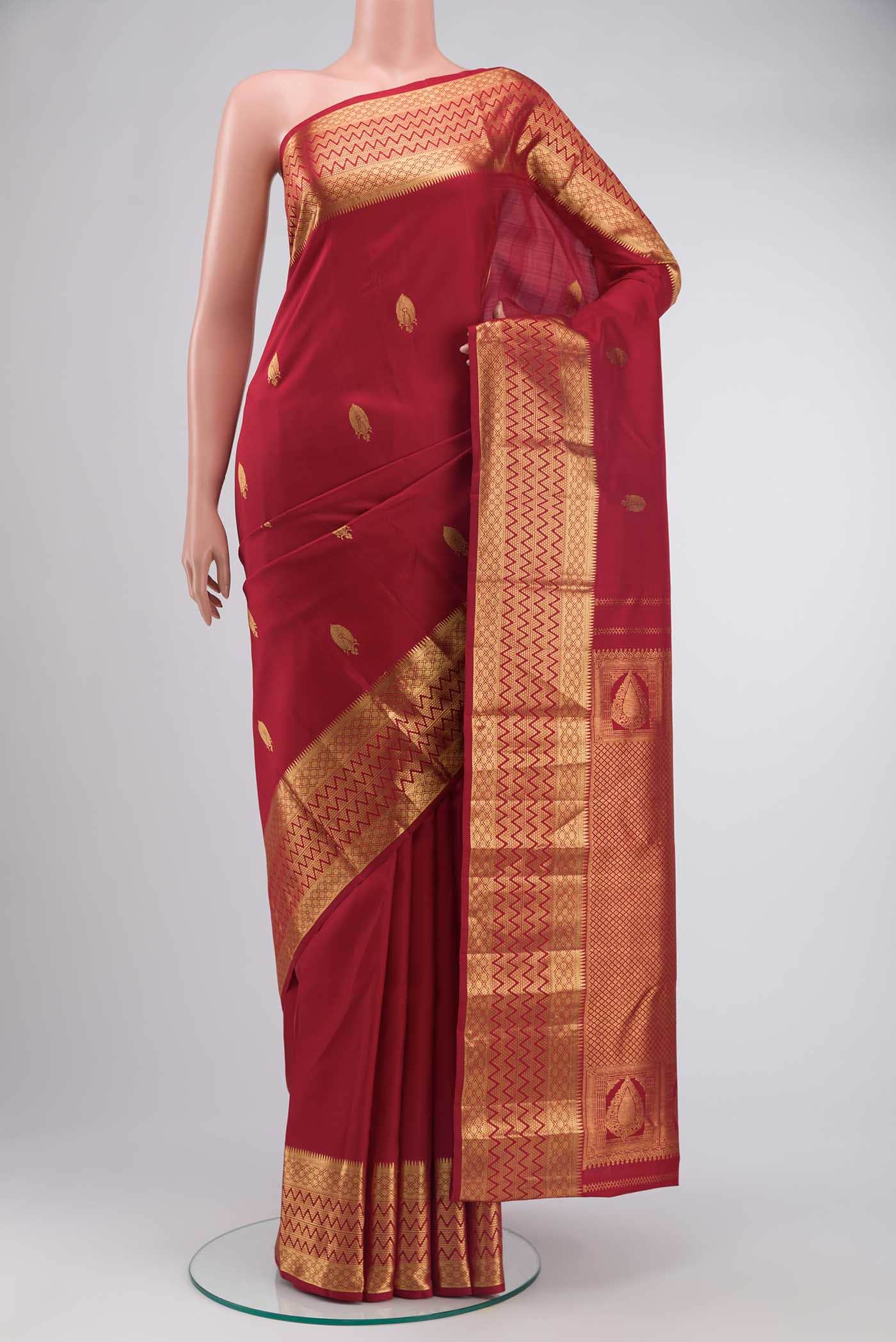 Red Kanchipuram Silk Saree