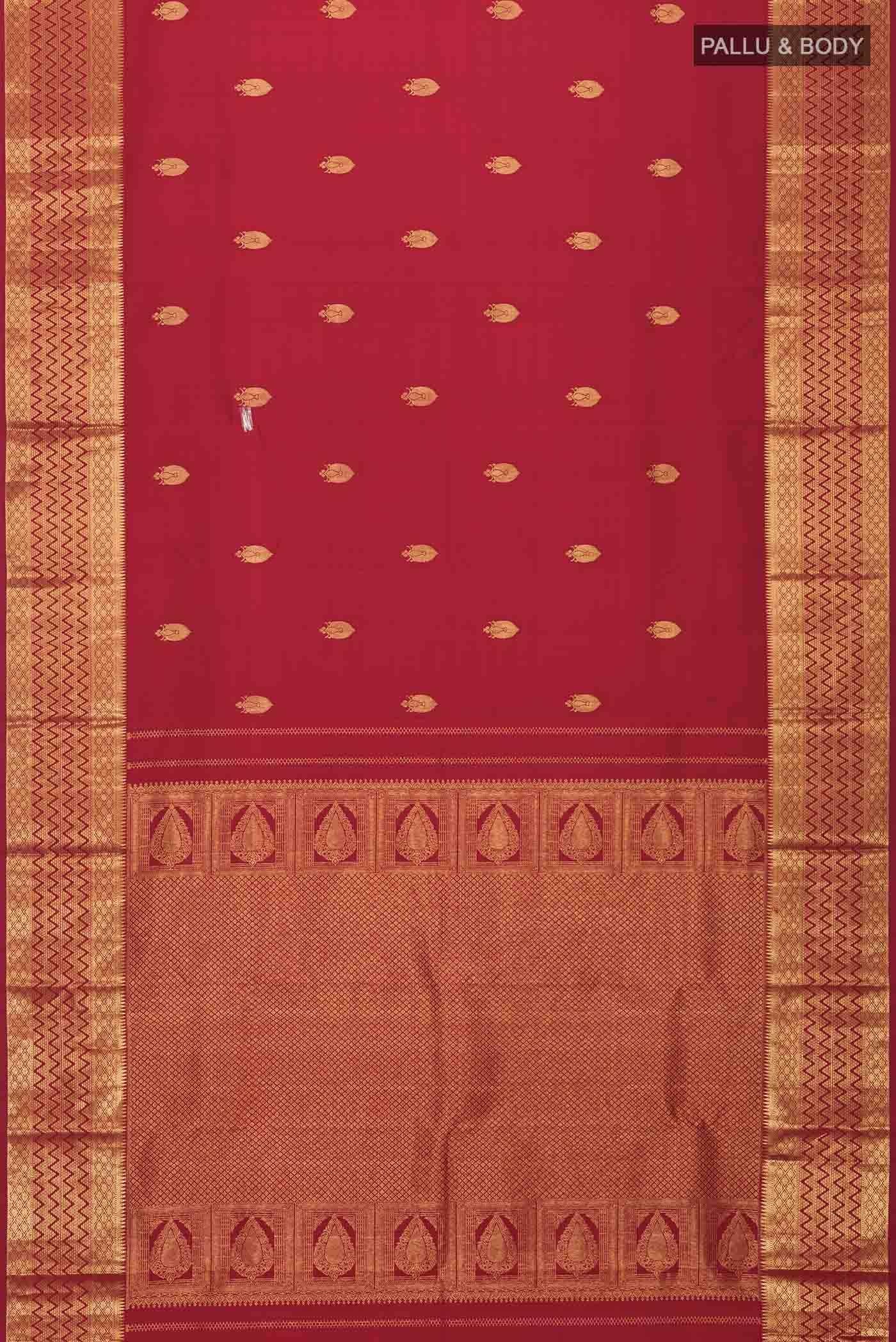 Red Kanchipuram Silk Saree
