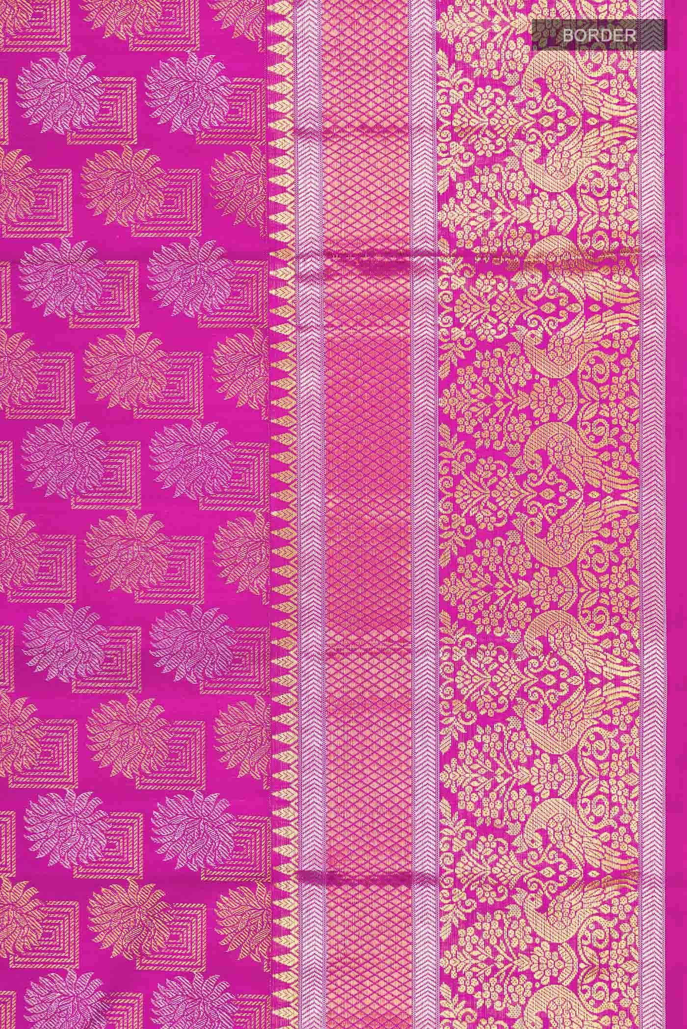 Rani Pink Kanchipuram Silk Saree