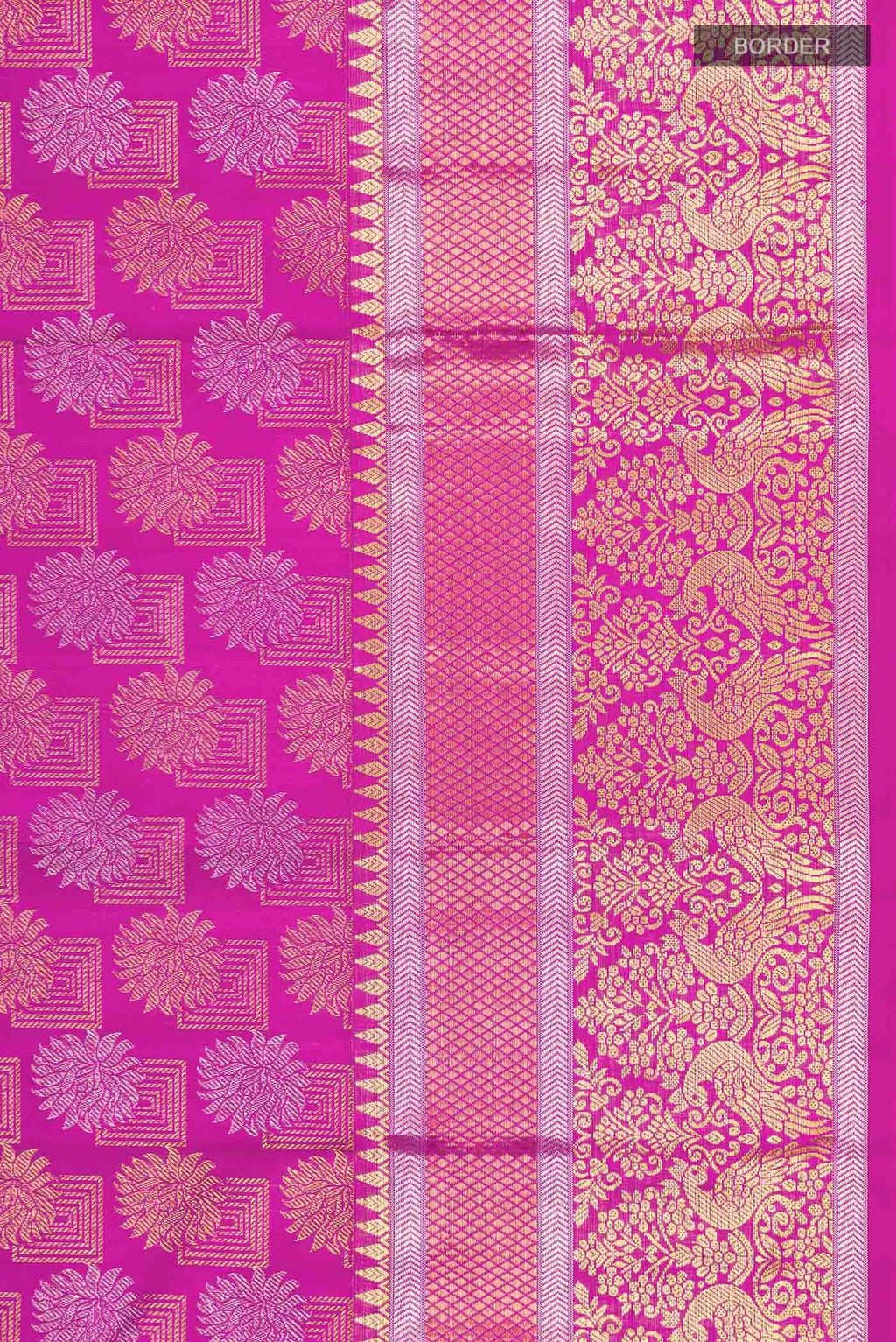 Rani Pink Kanchipuram Silk Saree