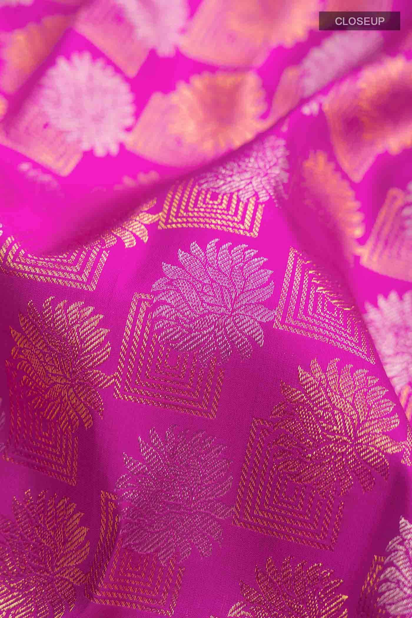 Rani Pink Kanchipuram Silk Saree