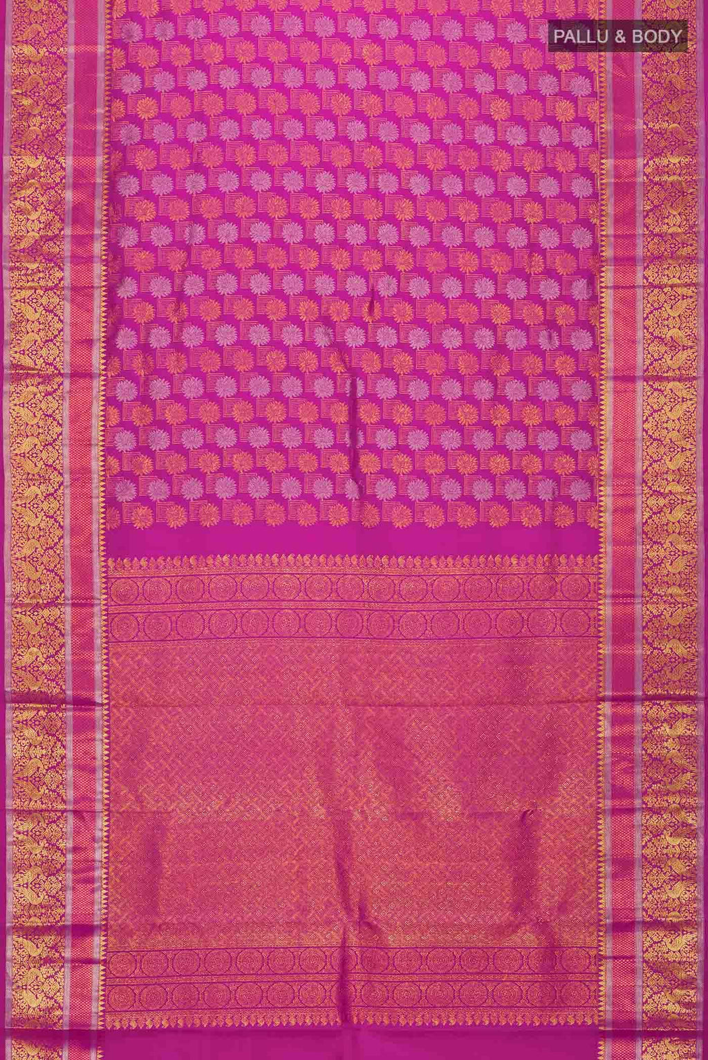 Rani Pink Kanchipuram Silk Saree