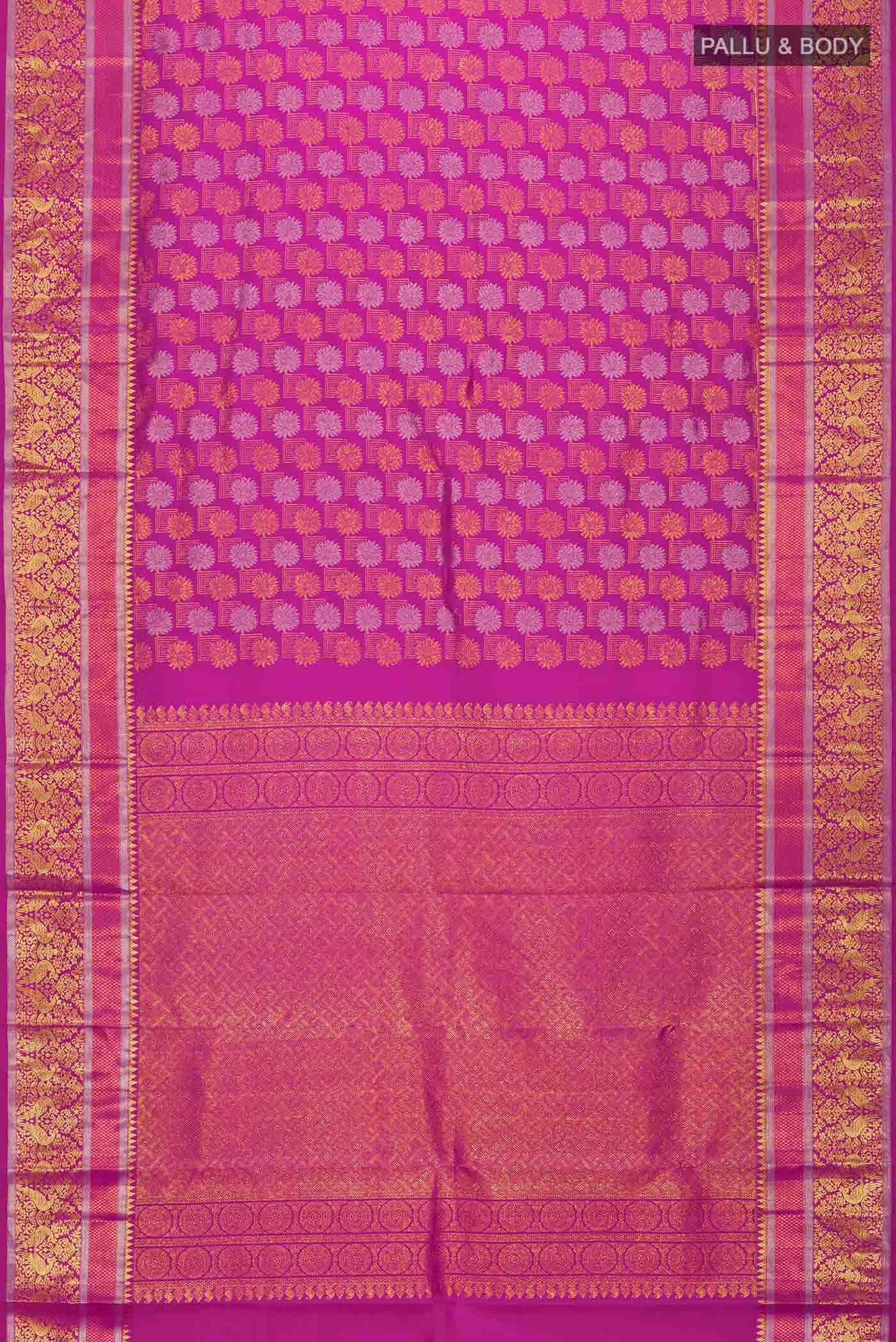 Rani Pink Kanchipuram Silk Saree