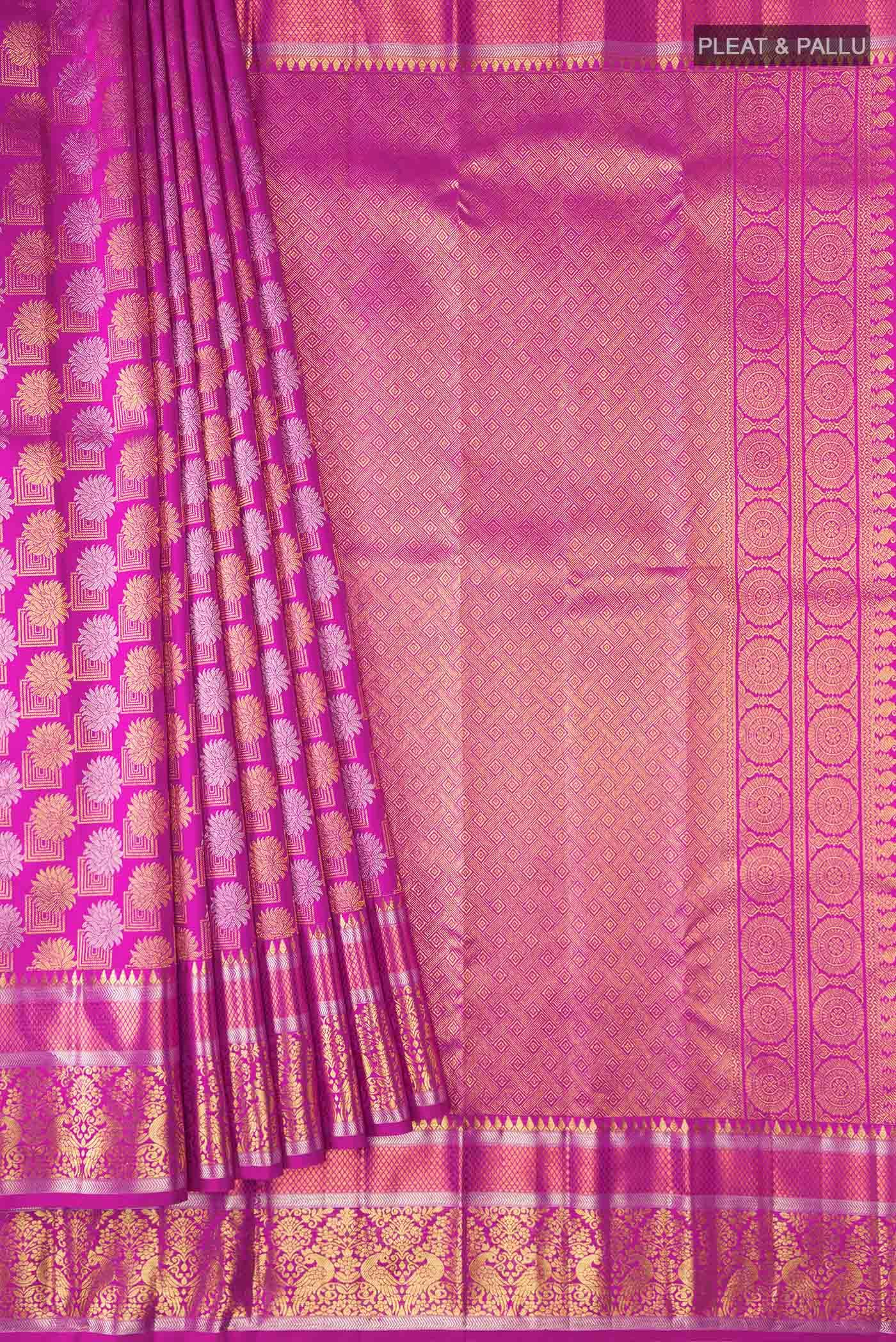 Rani Pink Kanchipuram Silk Saree