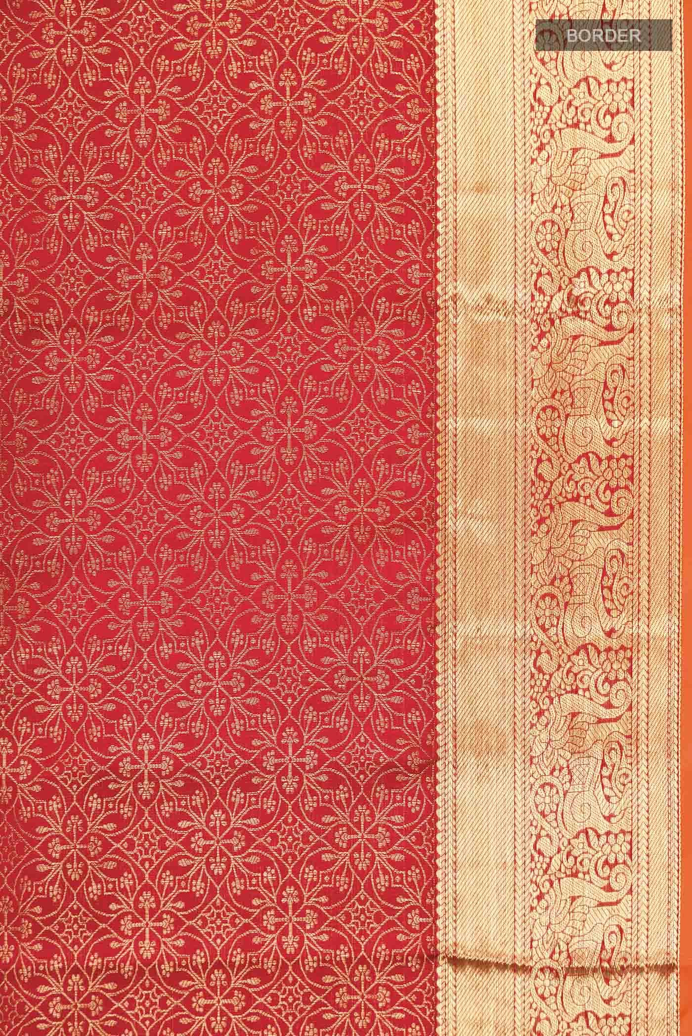 Red Kanchipuram Silk Saree