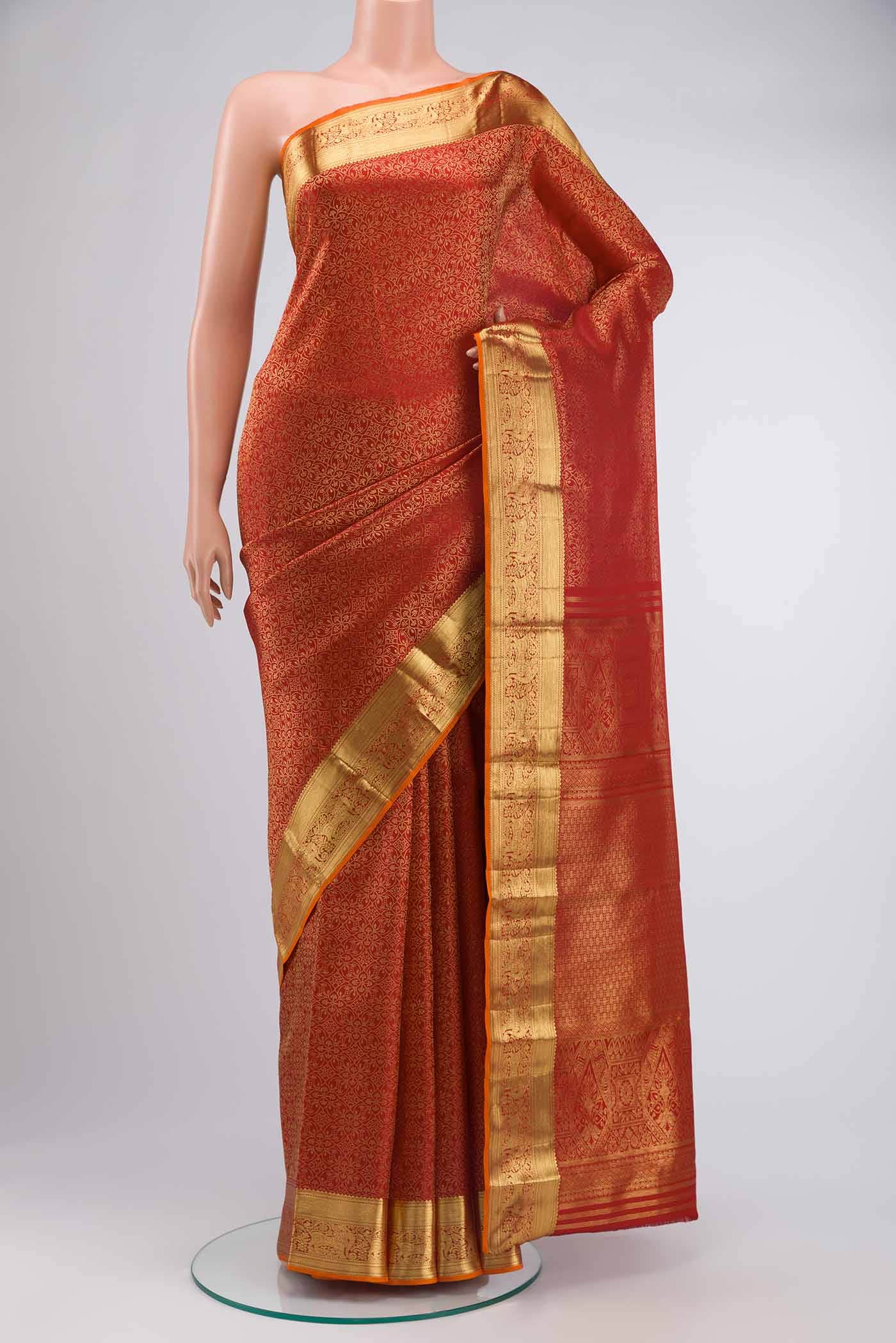 Red Kanchipuram Silk Saree