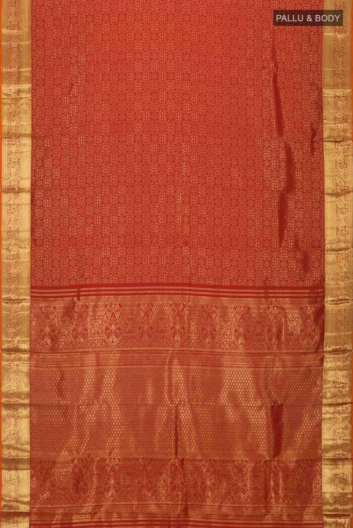 Red Kanchipuram Silk Saree