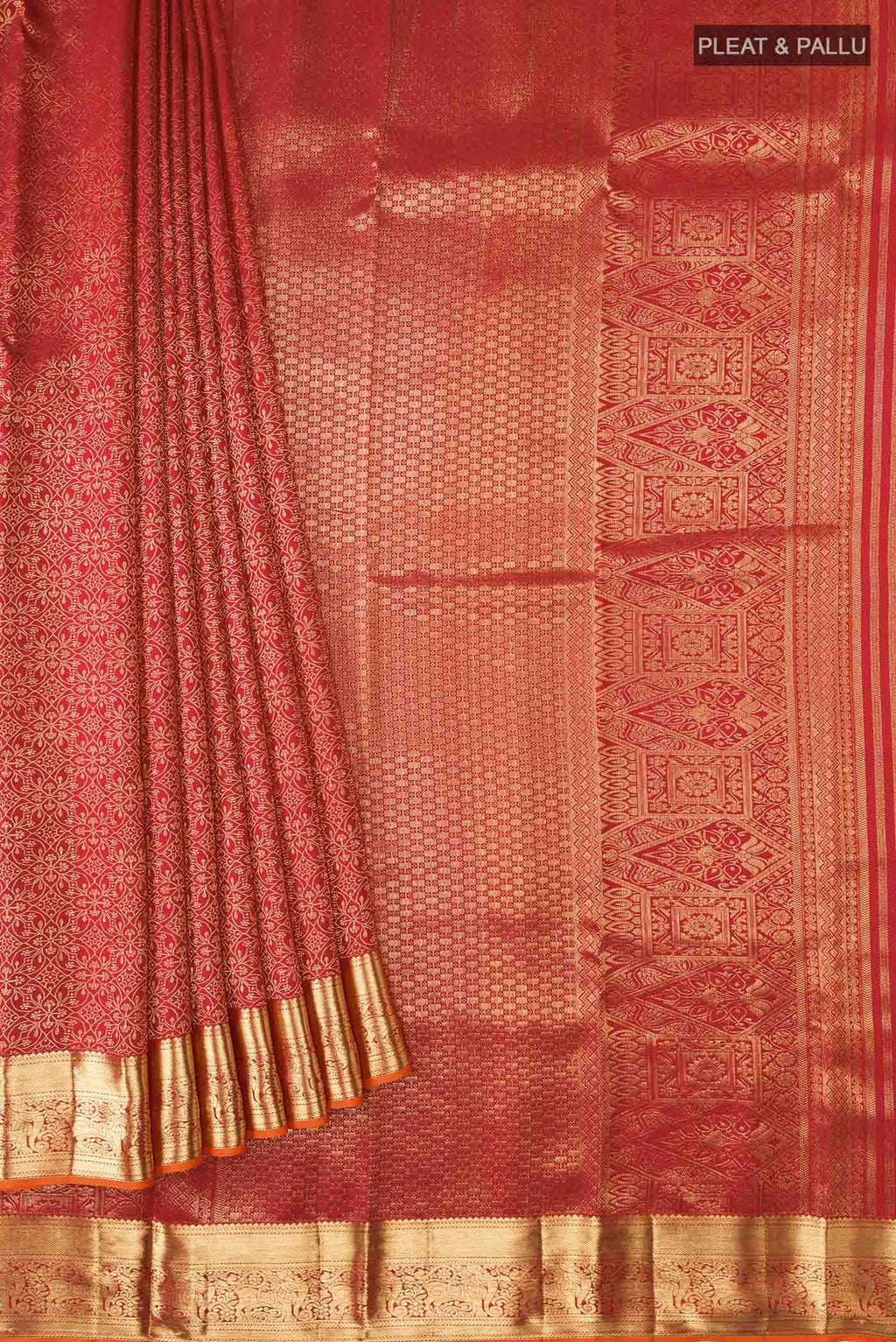 Red Kanchipuram Silk Saree