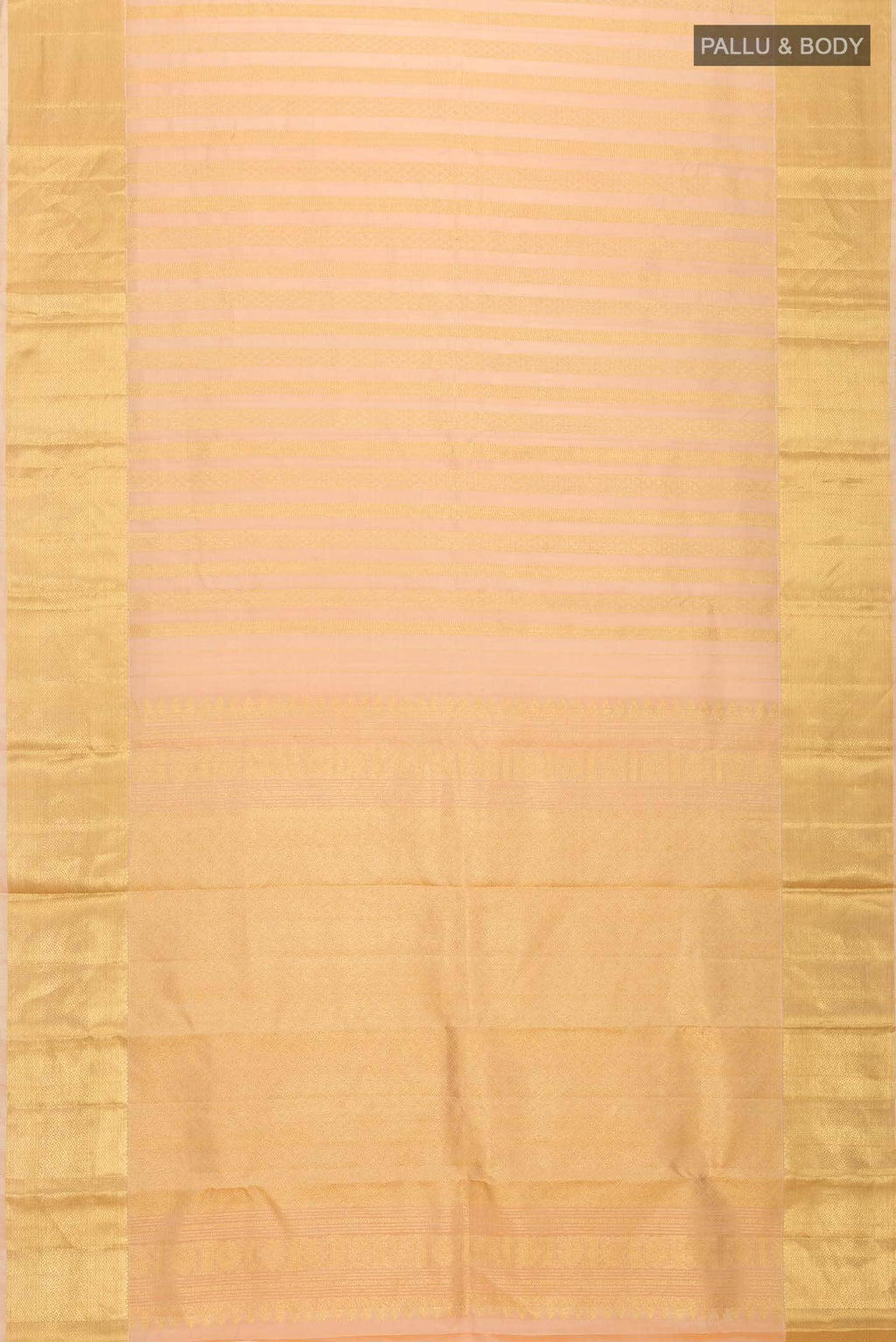 Peach Kanchipuram Silk Saree