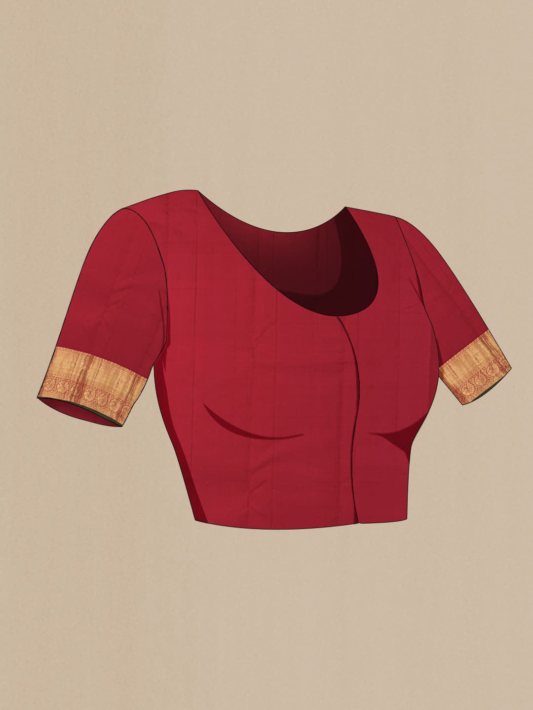 Red Kanchipuram Silk Saree