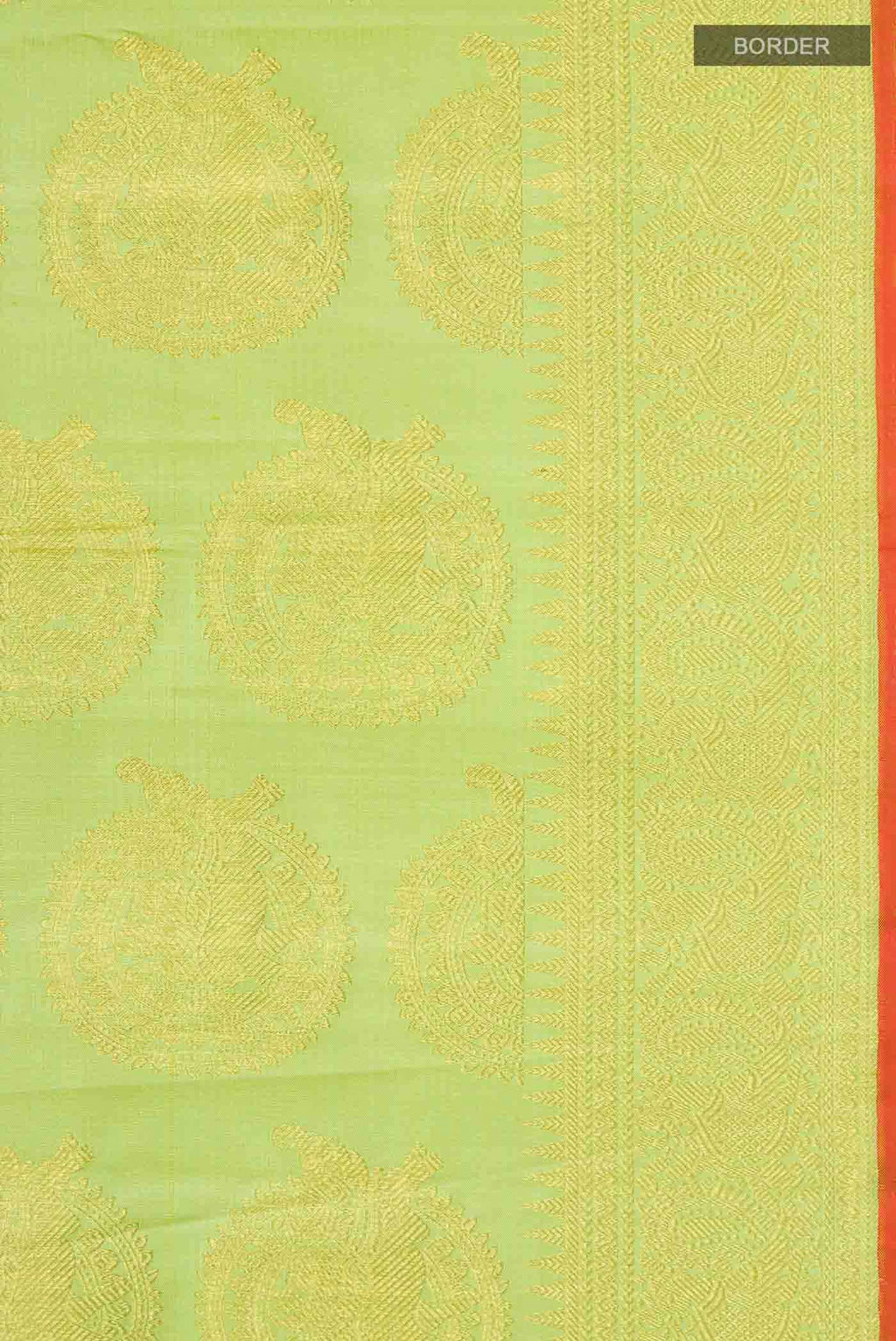 Pure Silk Pure Zari Green Kanchipuram Saree