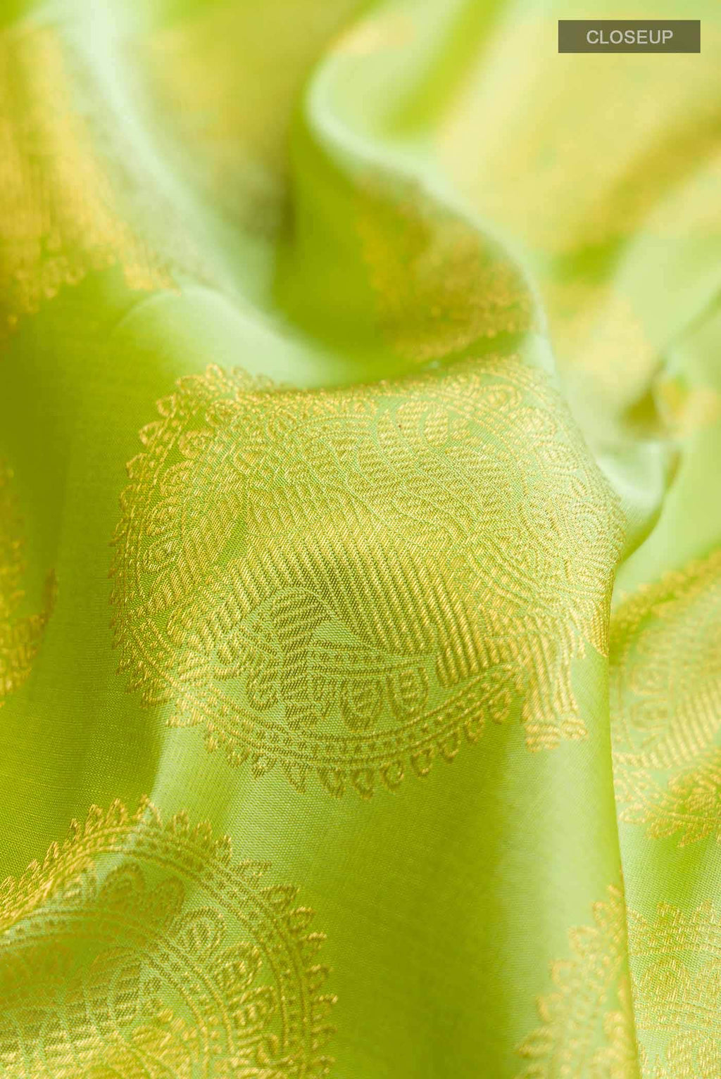 Pure Silk Pure Zari Green Kanchipuram Saree