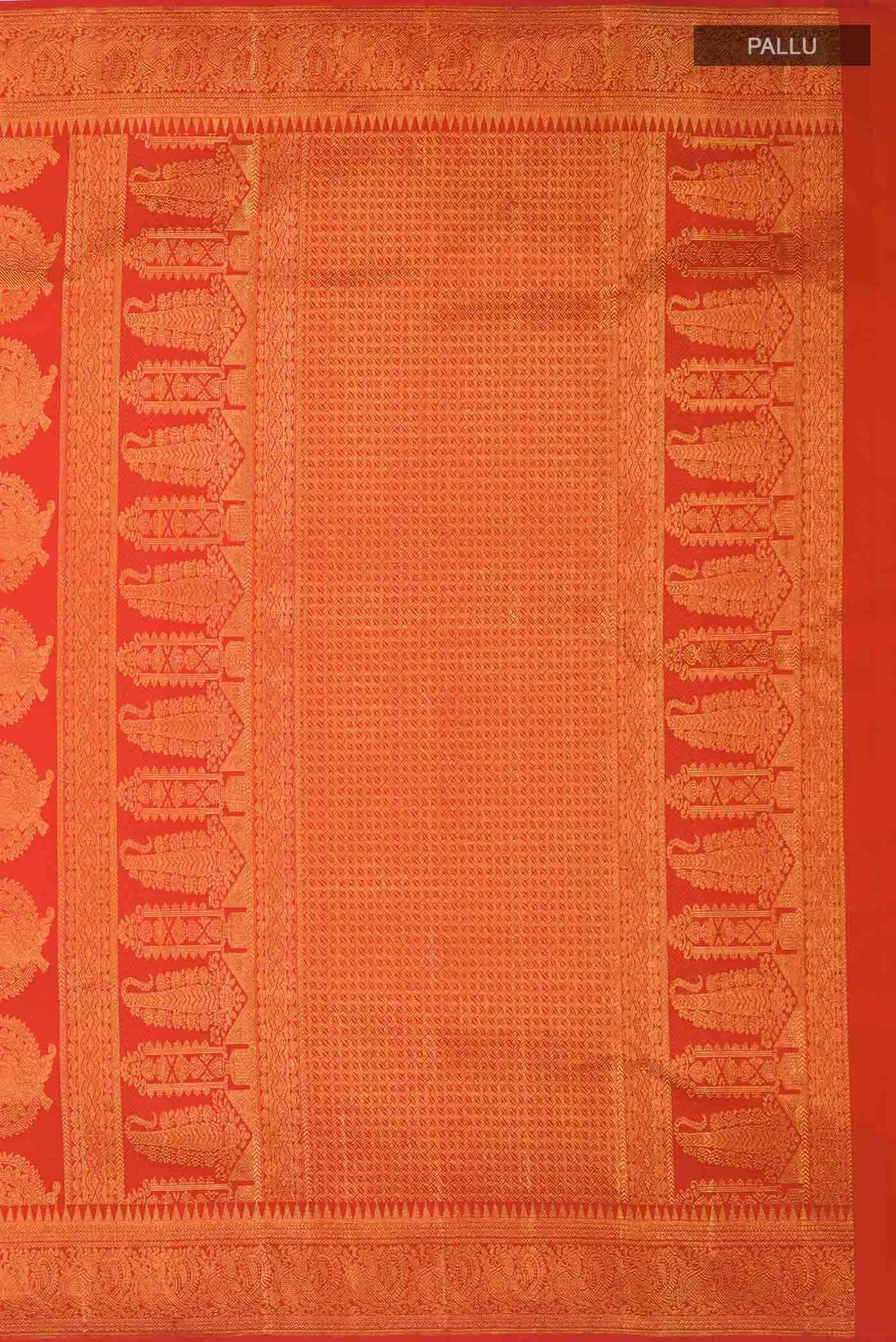Pure Silk Pure Zari Red Kanjivaram Saree