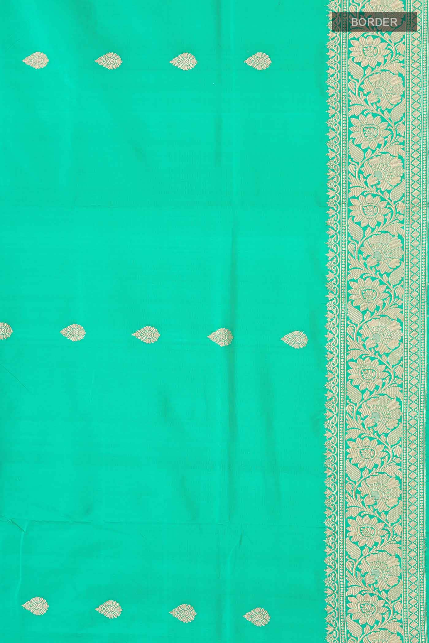 Green Banarasi Katan Silk Saree