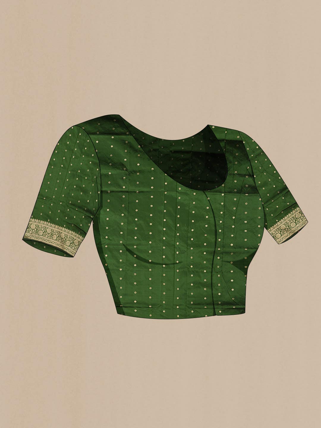 Green Banarasi Katan Silk Saree