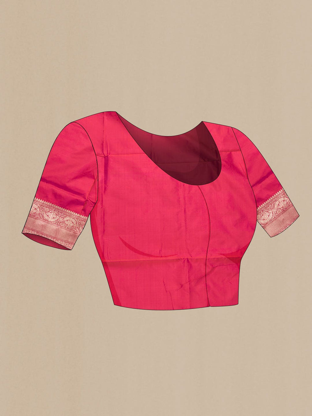 Pink Dual Tone Banarasi Silk Saree