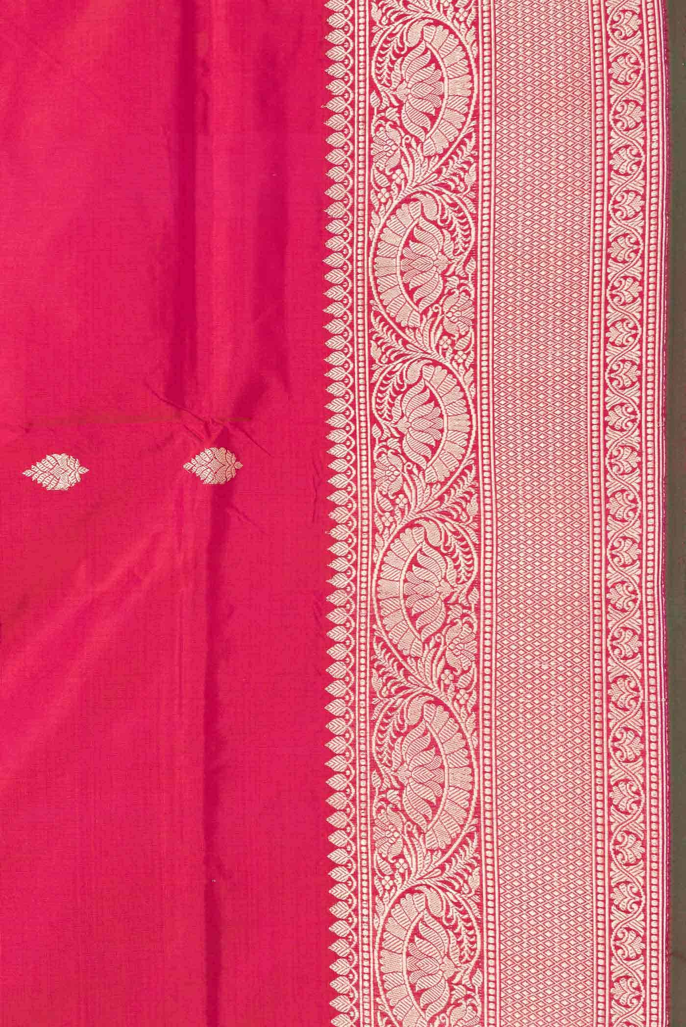 Pink Dual Tone Banarasi Silk Saree