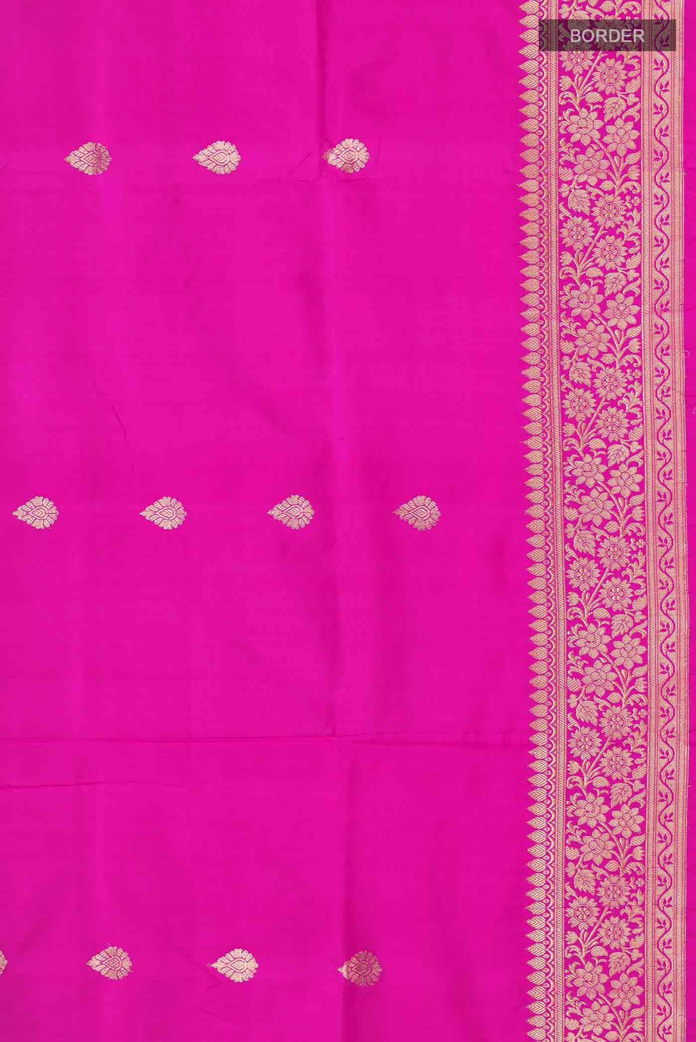 Pink Banarasi Katan Silk Saree