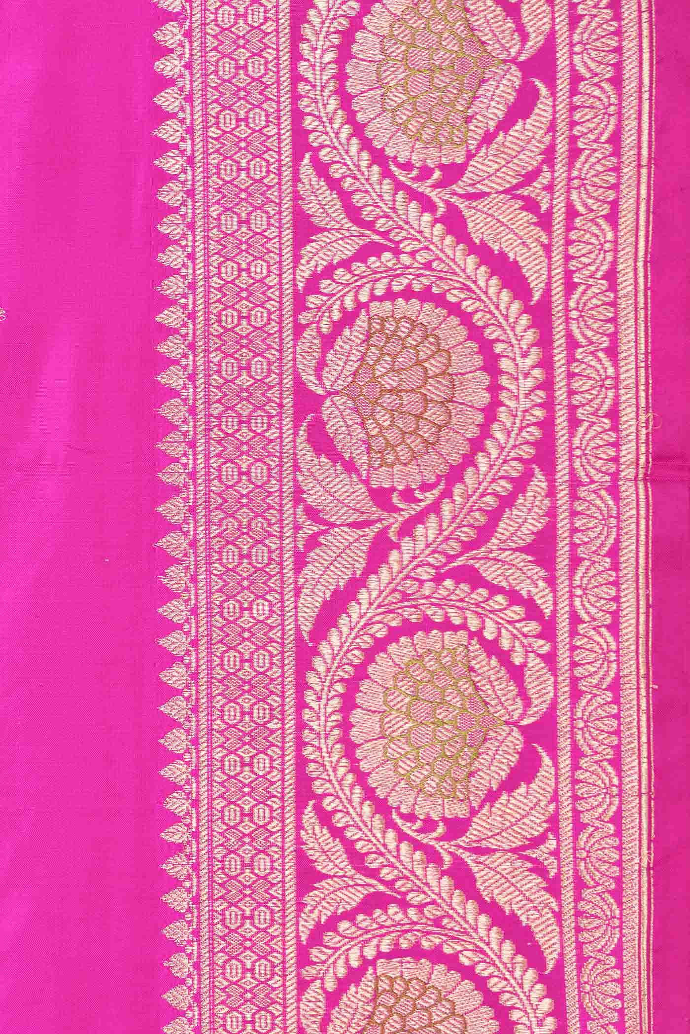 Pink Dual Tone Banarasi Silk Saree
