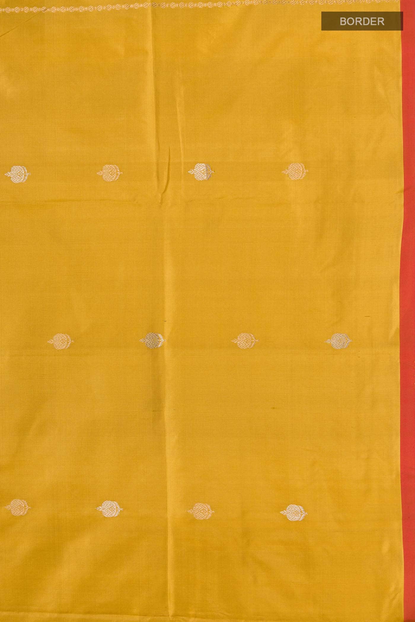 Yellow Banarasi Katan Silk Saree