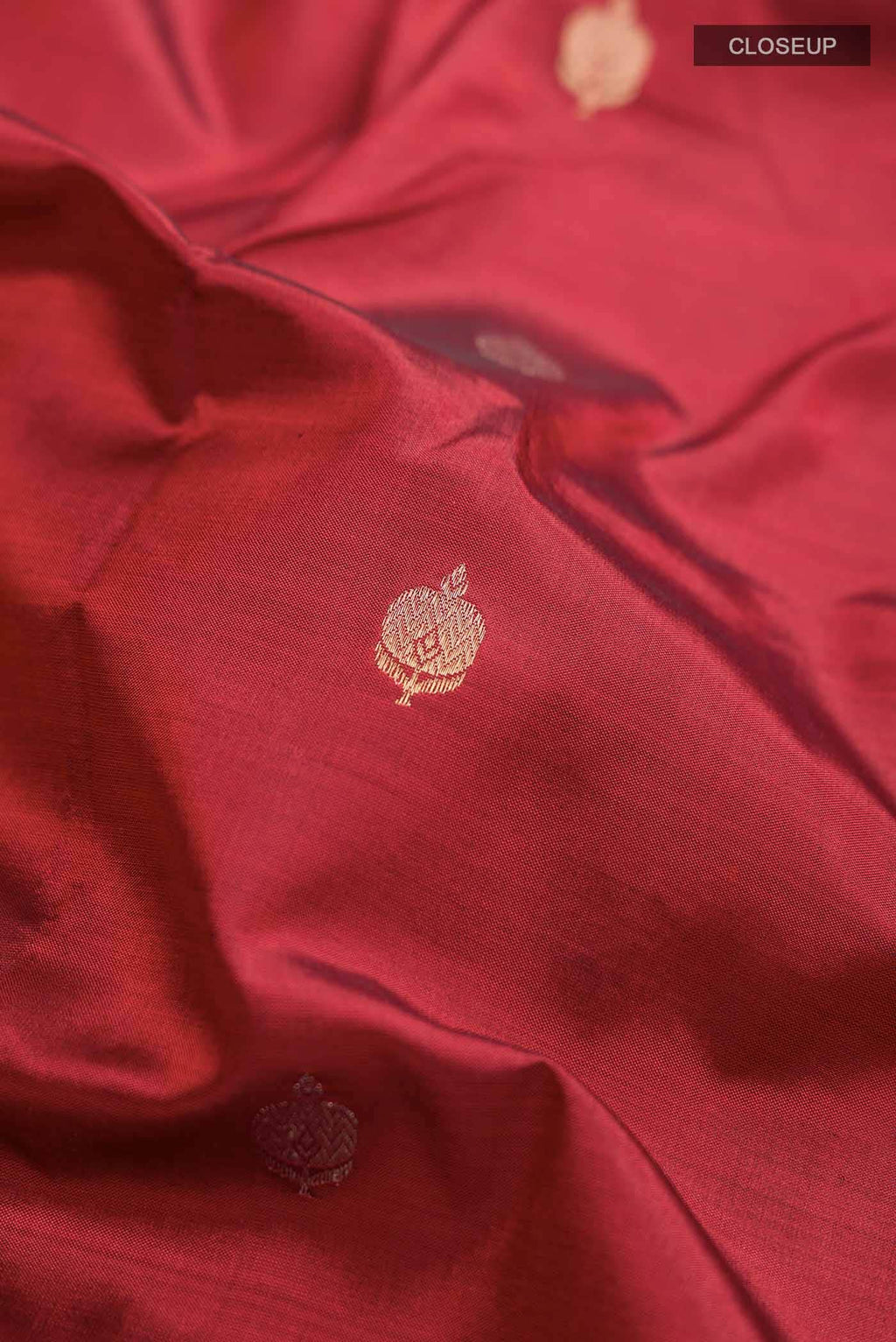 Maroon Banarasi Katan Silk Saree