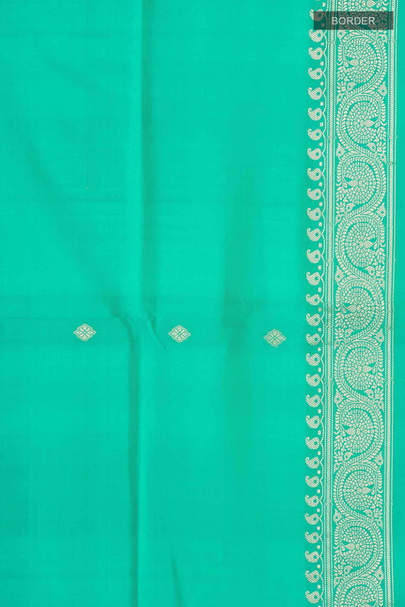 Green Banarasi Katan Silk Saree