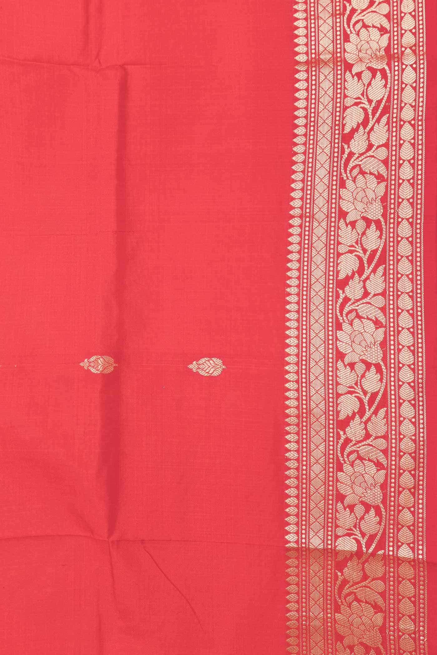 Red Dual Tone Banarasi Silk Saree