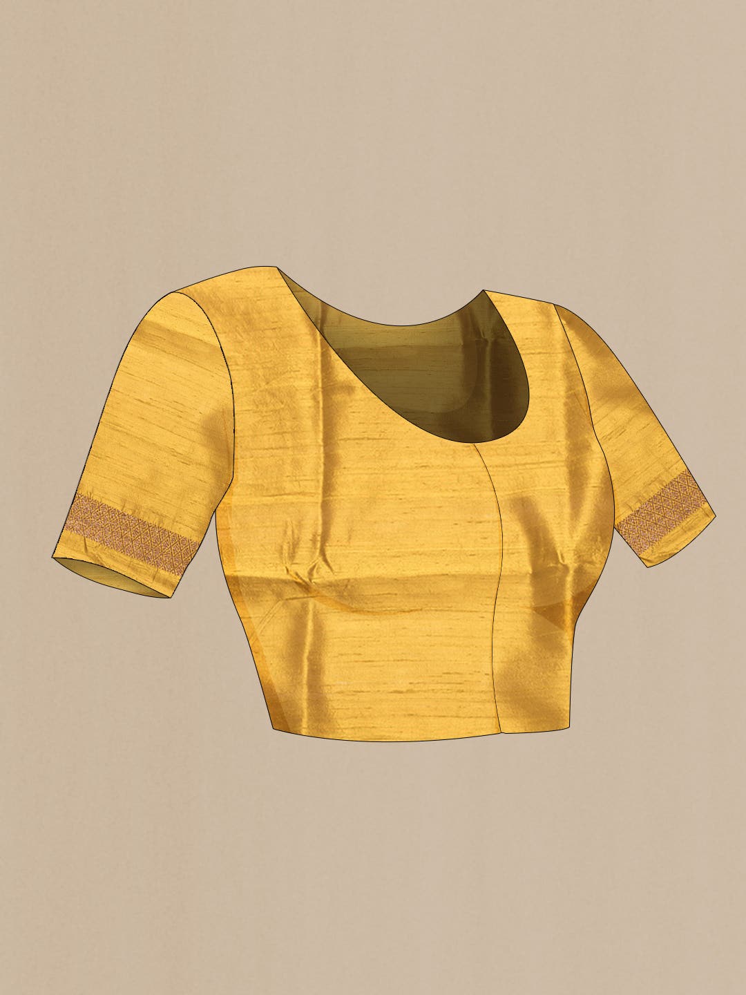 Mustard Dual Tone Banarasi Silk Saree