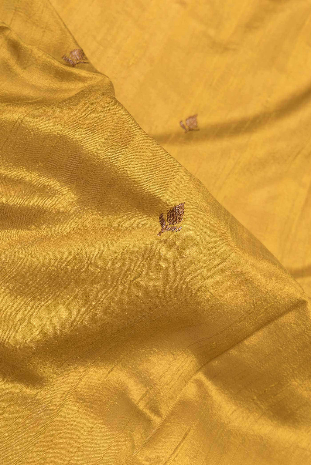 Mustard Dual Tone Banarasi Silk Saree