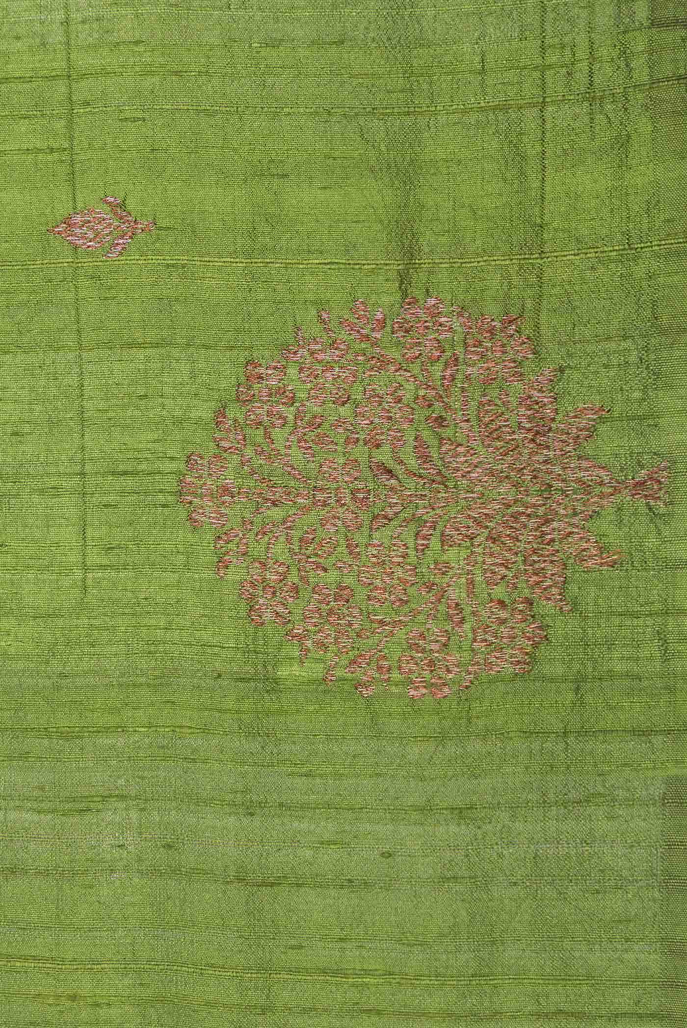 Green Dual Tone Banarasi Silk Saree