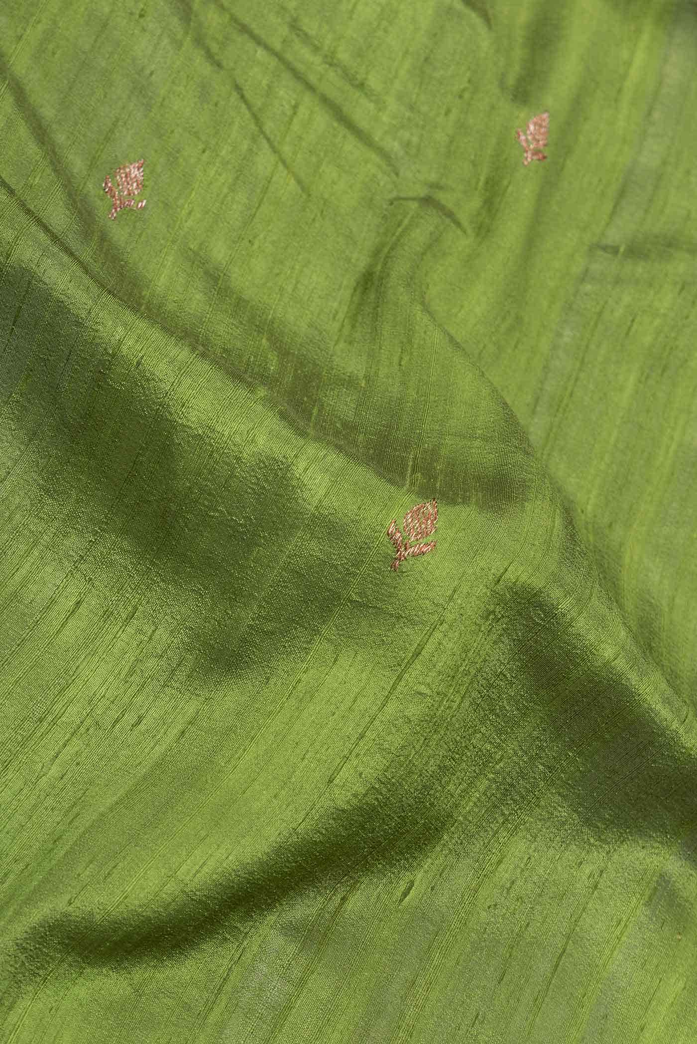 Green Dual Tone Banarasi Silk Saree