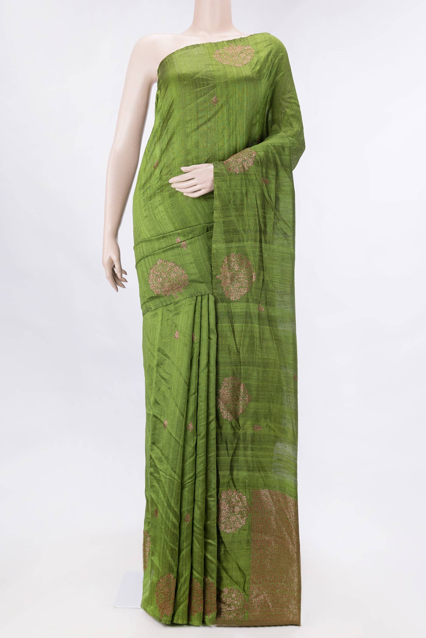 Green Dual Tone Banarasi Silk Saree