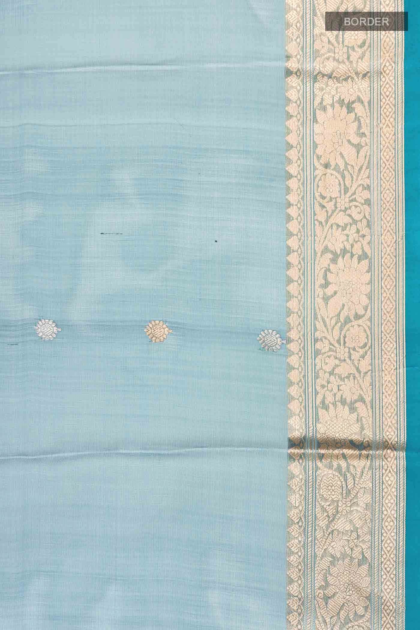 Blue Tissue Silk Saree