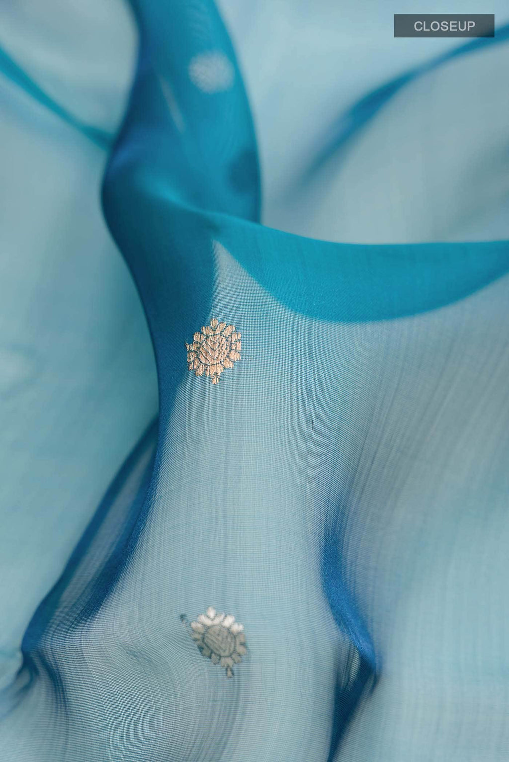 Blue Tissue Silk Saree