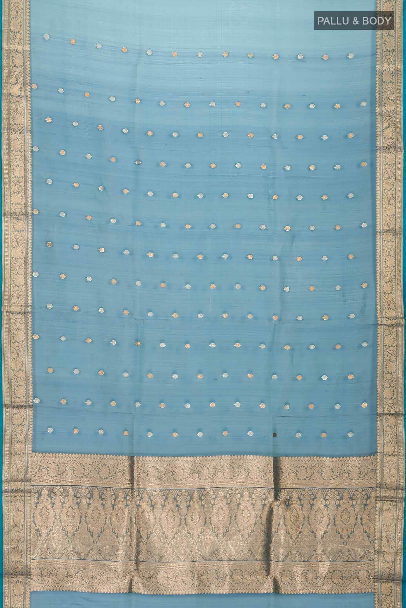 Blue Tissue Silk Saree
