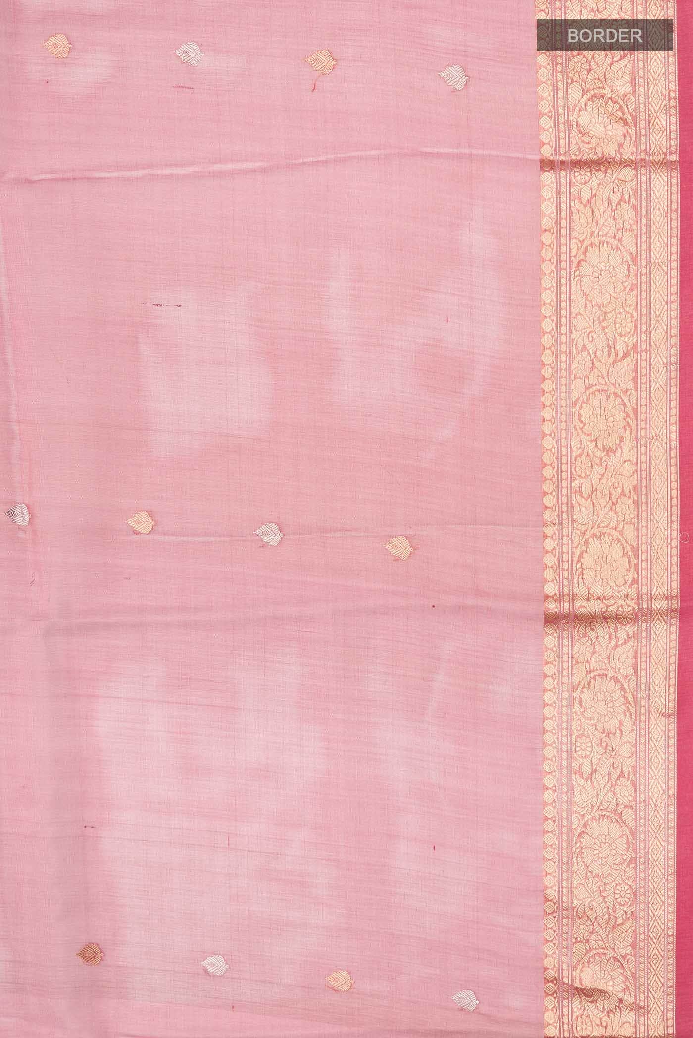 Coral Tissue Silk Saree