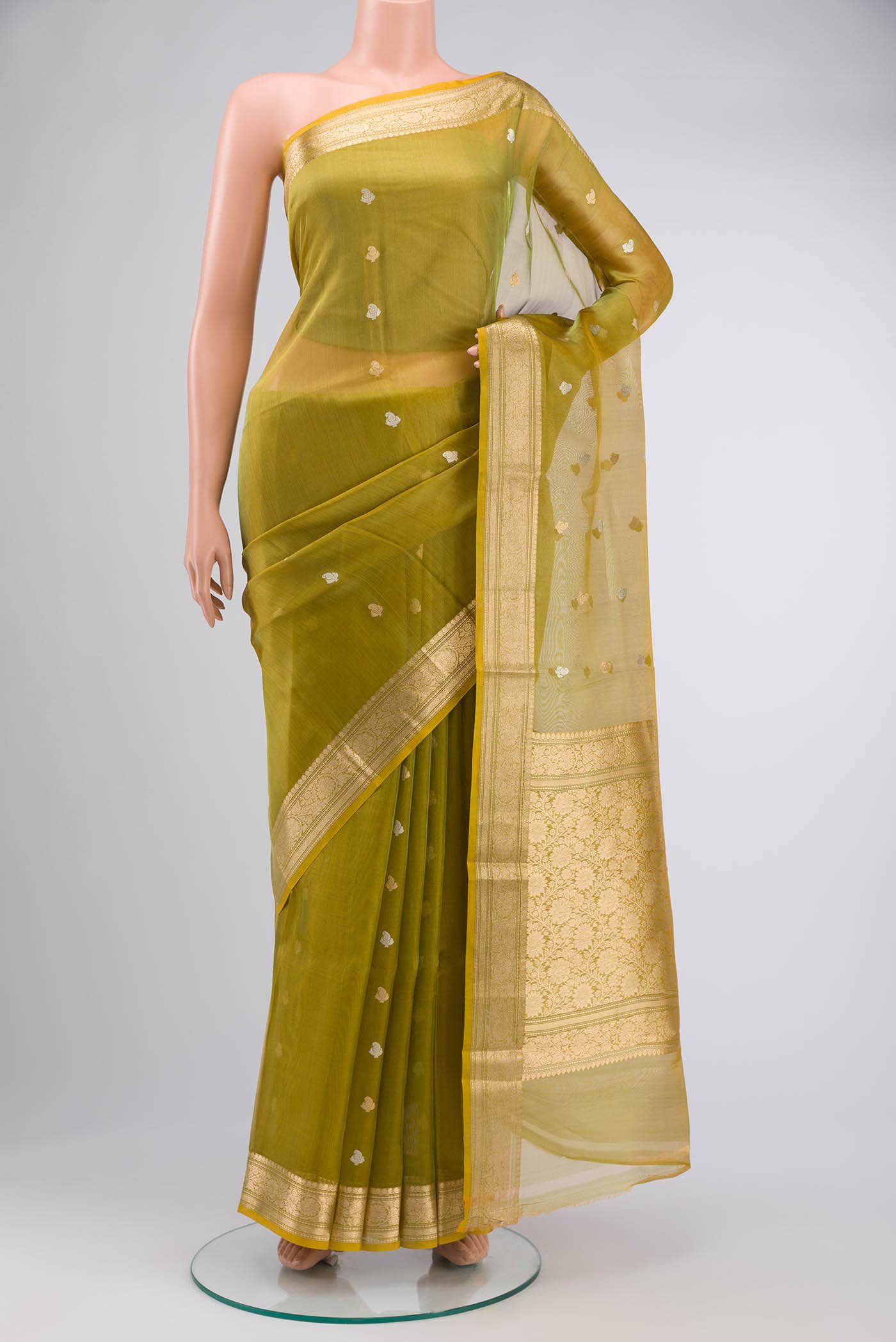 Green Tissue Silk Saree