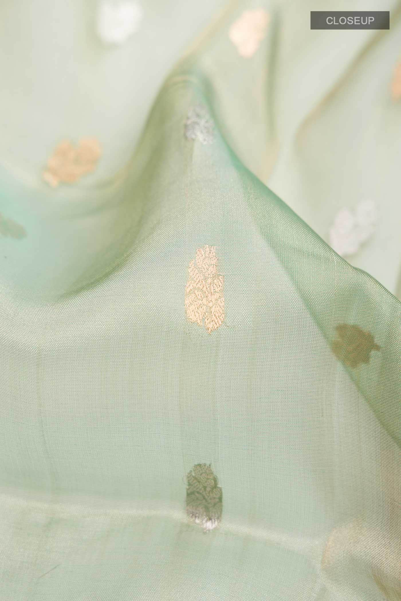 Green Tissue Silk Saree