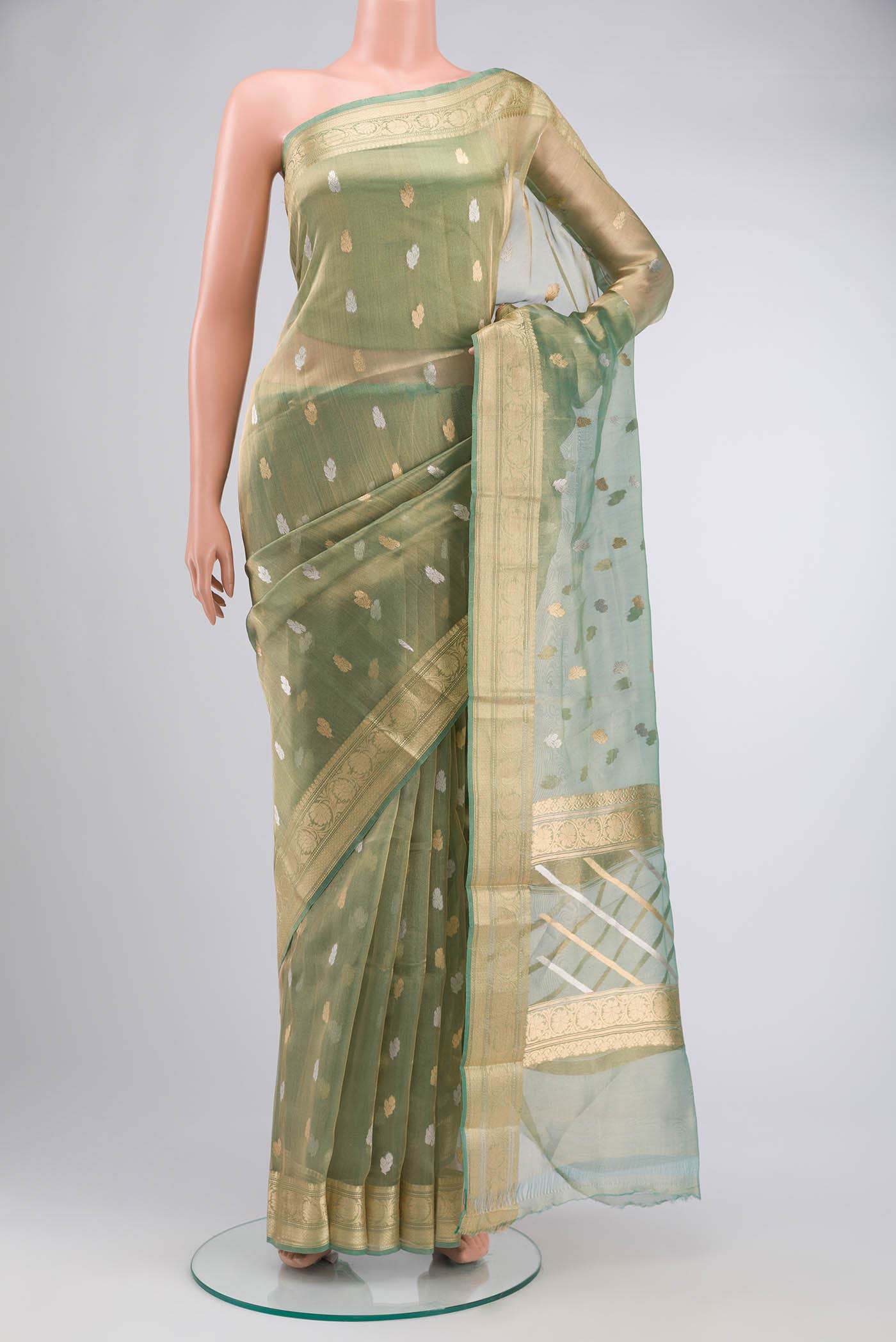 Green Tissue Silk Saree