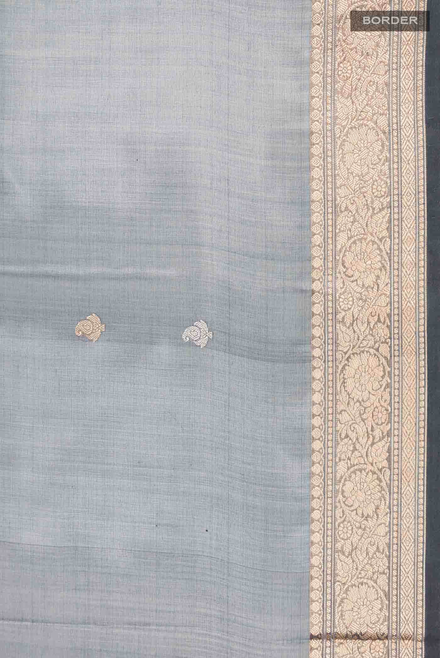 Blue Tissue Silk Saree