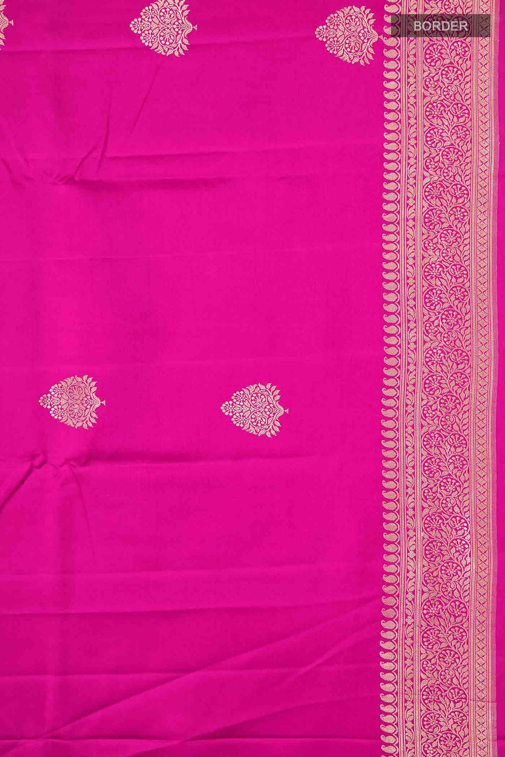 Magenta Banarasi Silk Saree