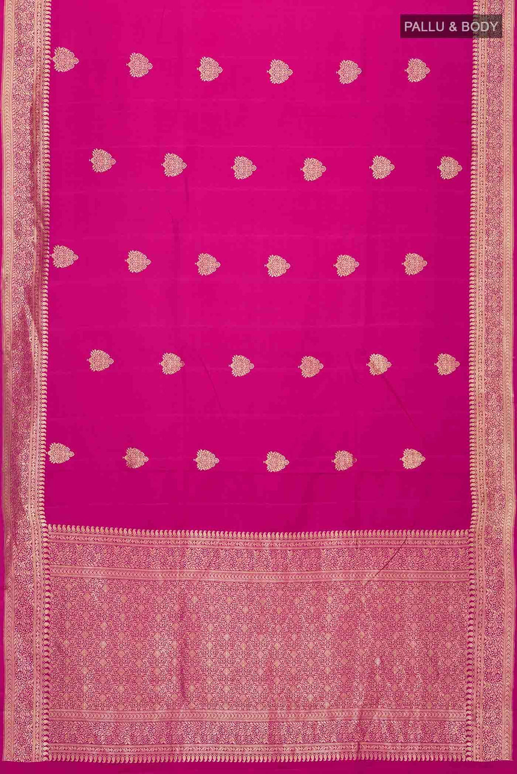 Magenta Banarasi Silk Saree