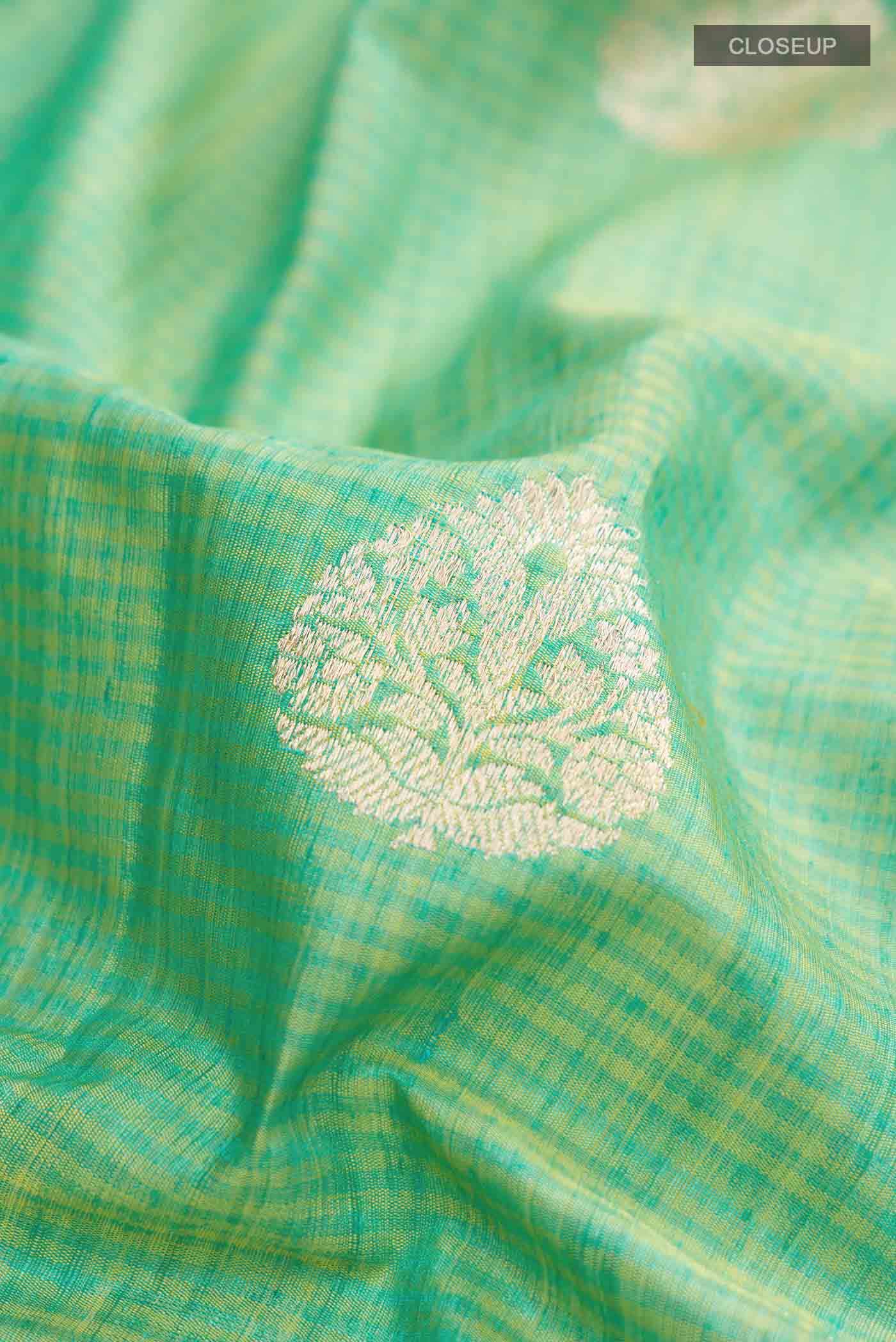 Green Banarasi Silk Saree