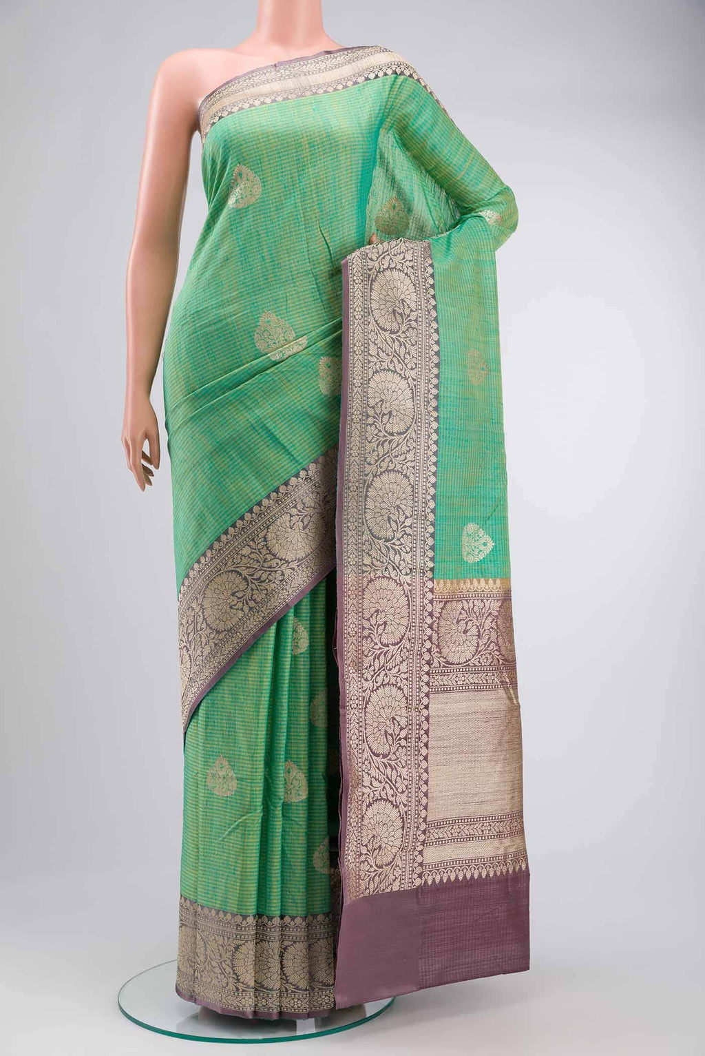 Green Banarasi Silk Saree