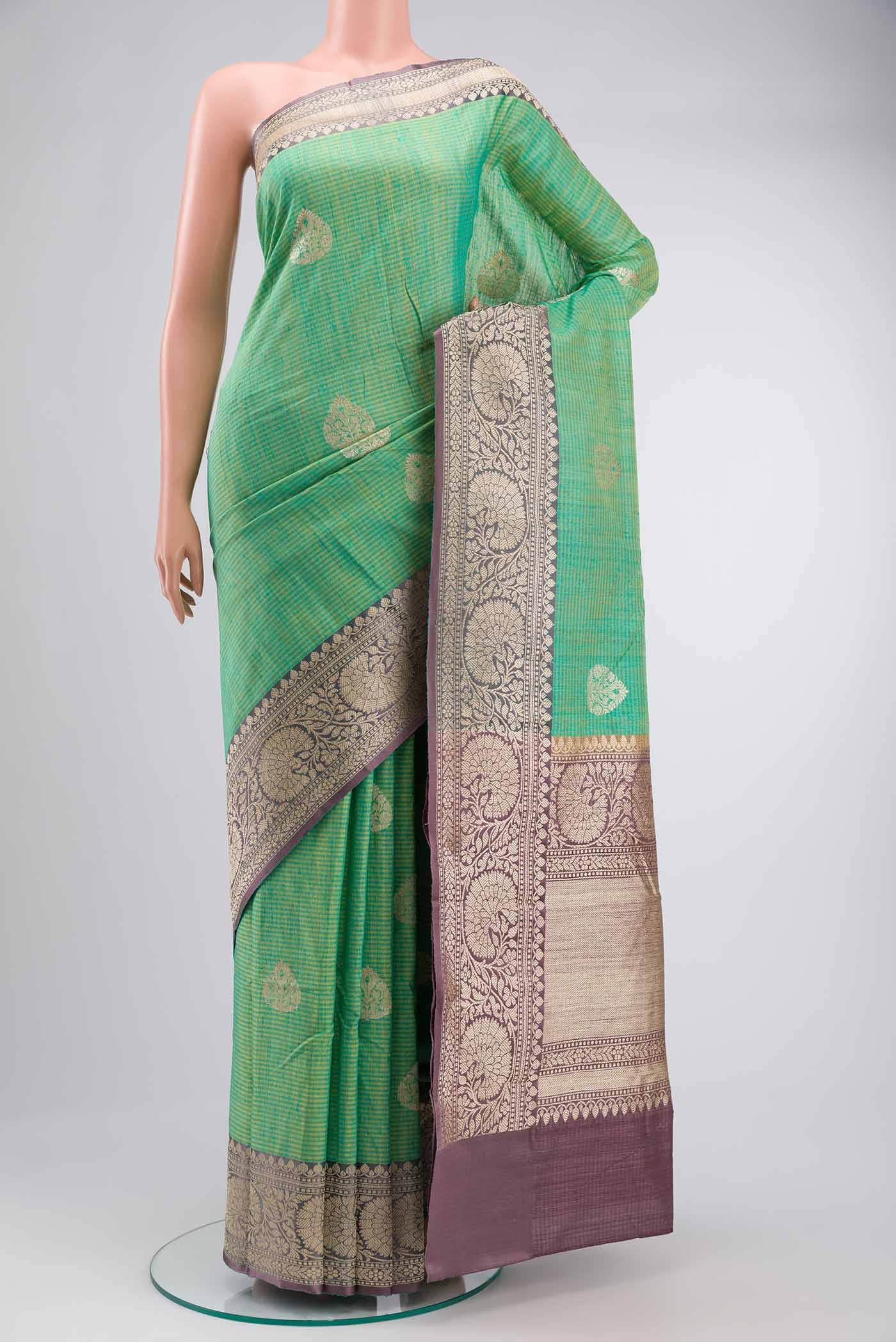 Green Banarasi Silk Saree