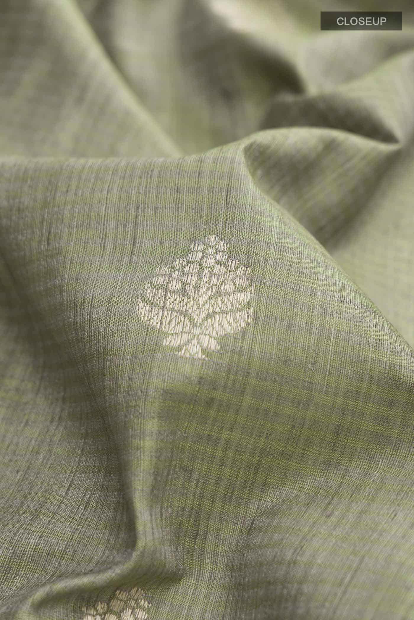 Green Banarasi Silk Saree