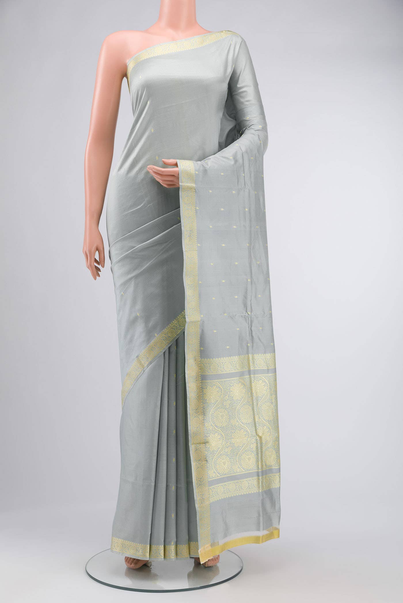 Green Banarasi Katan Silk Saree